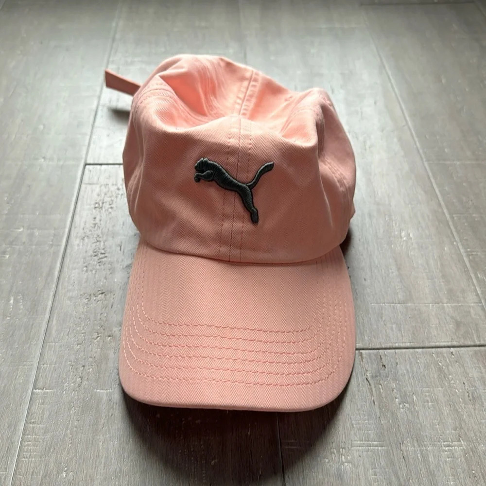 Puma Women's Pink Coral Athletic Workout Adjustable Hat Cap Fitness